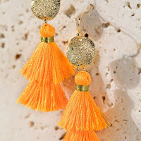 Disc & Tassel Earrings