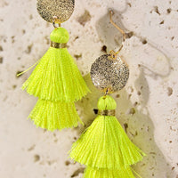 Disc & Tassel Earrings