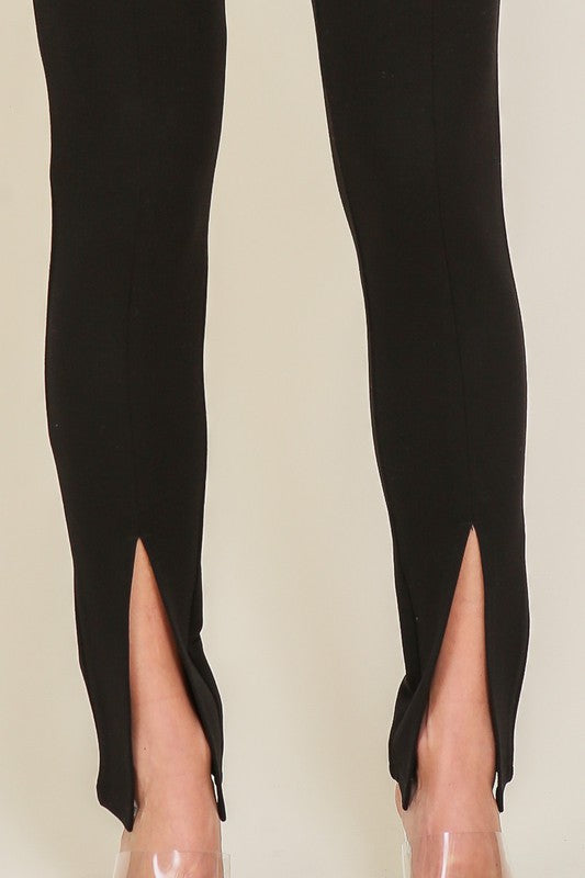 Ripley - Tapered Leggings with Front Slit