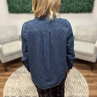 Liverpool | Denim Button Down Shacket