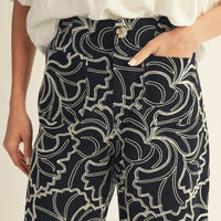 Midnight Magnolia Wide Leg Pants