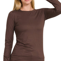 Run, don’t walk - Brushed Microfiber Long Sleeve Tee