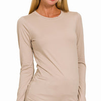 Run, don’t walk - Brushed Microfiber Long Sleeve Tee