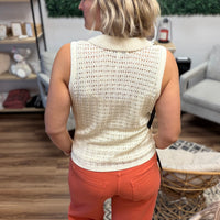 Liverpool - Sleeveless Johnny Collar Sweater