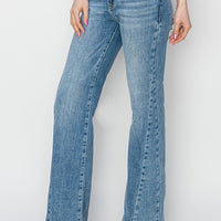 Risen - High Rise Ankle Straight Jeans