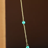 Tiny Mother of Pearl Station Necklace