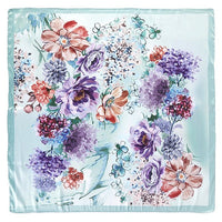 Floral Print Satin Bandana