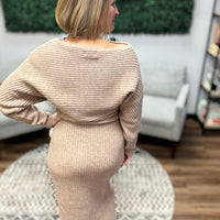 Midi Knit Sweater Dress