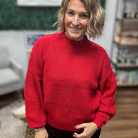 Sweet as Sugar Sweater - Red