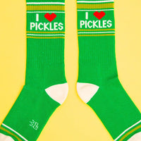 I ❤️ Pickles Gym Crew Socks