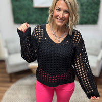 The Sandy Shores Sweater - Black