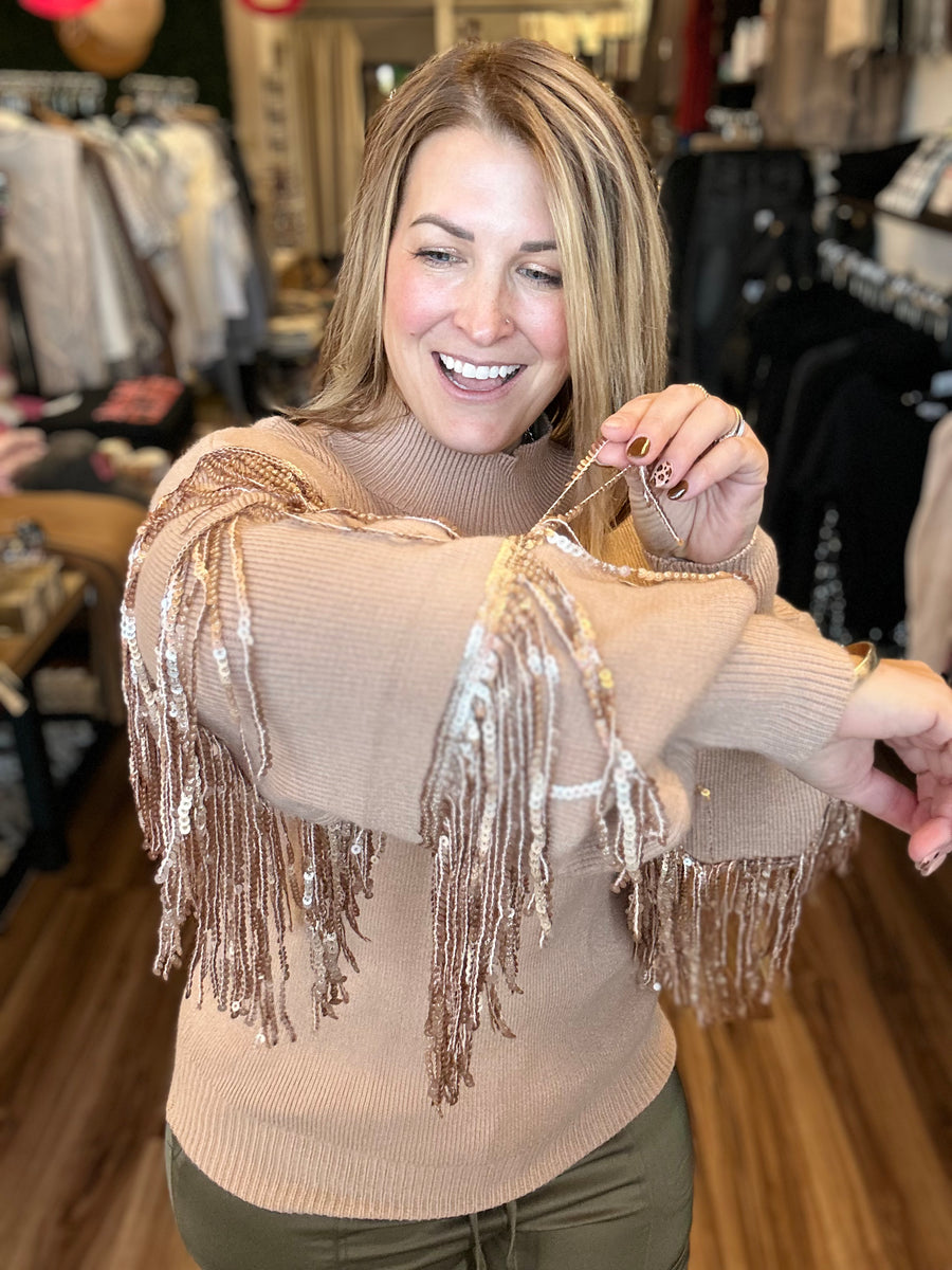 Counting Down Sequin Fringe