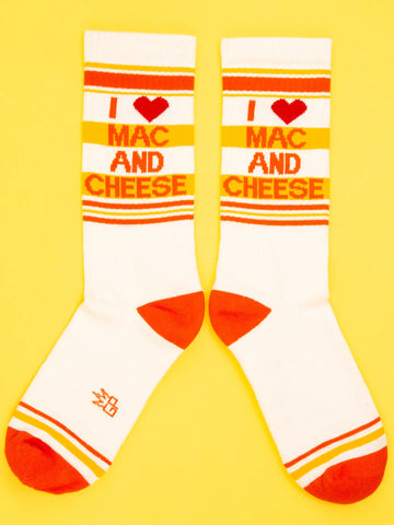 I ❤️ Mac N Cheese Gym Crew Socks