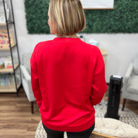 Gingham Heart Luxe Pullover