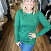 Run, don’t walk - Brushed Microfiber Long Sleeve Tee