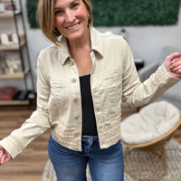 Liverpool - Trucker Jacket with Fray and Lace