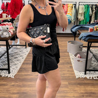 Flounce & Flow Romper - Black