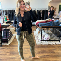 Ampersand Quilted Bomber Jacket - Black