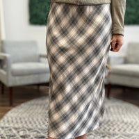 Tartan Plaid Midi Skirt