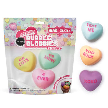 Sticky Bubble Blobbies - Glow in the Dark Valentine Edition