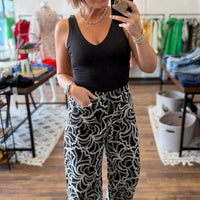 Midnight Magnolia Wide Leg Pants