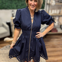 Midnight Moment Zip Dress