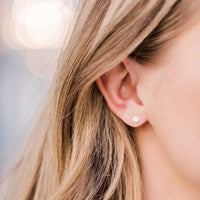 Tiny Dot Stud Earrings | 14k Gold Filled | Waterproof