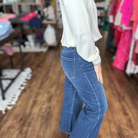 Liverpool - Stride Hi-rise With Cut Hem