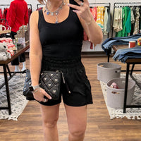 Flounce & Flow Romper - Black