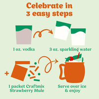 Strawberry Mule Cocktail Mix - 6 Pack Multipack