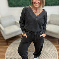 Vintage Mineral Wash Jumpsuit