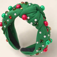 Christmas Jingle Bell Seed Bead Headband