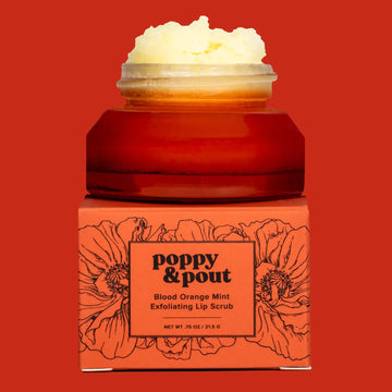 Poppy & Pout Lip Scrub - Blood Orange Mint