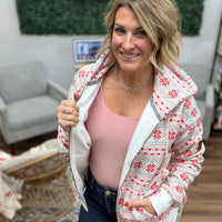 Comfort Zone FullZip - Frosted Fairisle