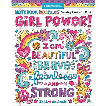 Girl Power Notebook Doodles Coloring & Activity Book