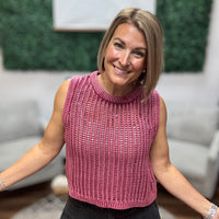 Fishnet Sweater Vest