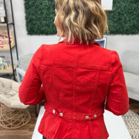 Liverpool - Peplum Jacket with Tab Detail