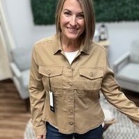 Liverpool - Trucker Jacket with Peplum Hem