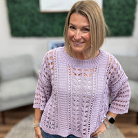 Lilah - Open Knit Summer Sweater