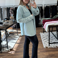 Annie - Slit Hem and Pintuck Flare Stretch Pants