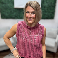 Fishnet Sweater Vest