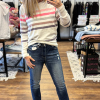 Zenana - High Rise Straight Leg with Raw Hem