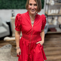 Scarlet Statement Zip Dress