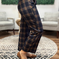 Liverpool - Mabel Plaid Crop Wide Leg Pants