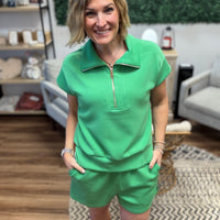 Laguna Half-Zip Ace Set - Green Pop