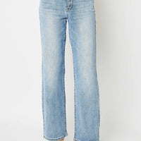 Judy Blue - High Rise Light Wash Straight Leg