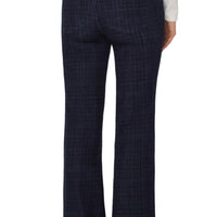 Liverpool - Hannah Flare in Indigo Plaid