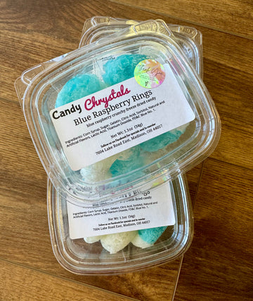 Candy Chrystals - Freeze Dried Blue Razzberry Rings