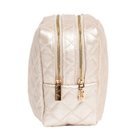 Scout - 2-Way Toiletry Bag - Champagne Quilted
