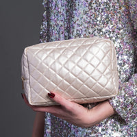 Scout - 2-Way Toiletry Bag - Champagne Quilted